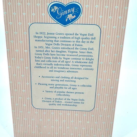 VTG 1988 Ginny Vogue 8 in. Hard Vinyl Collectors Doll NOS Princess Frog 71-3940 - Picture 7 of 8